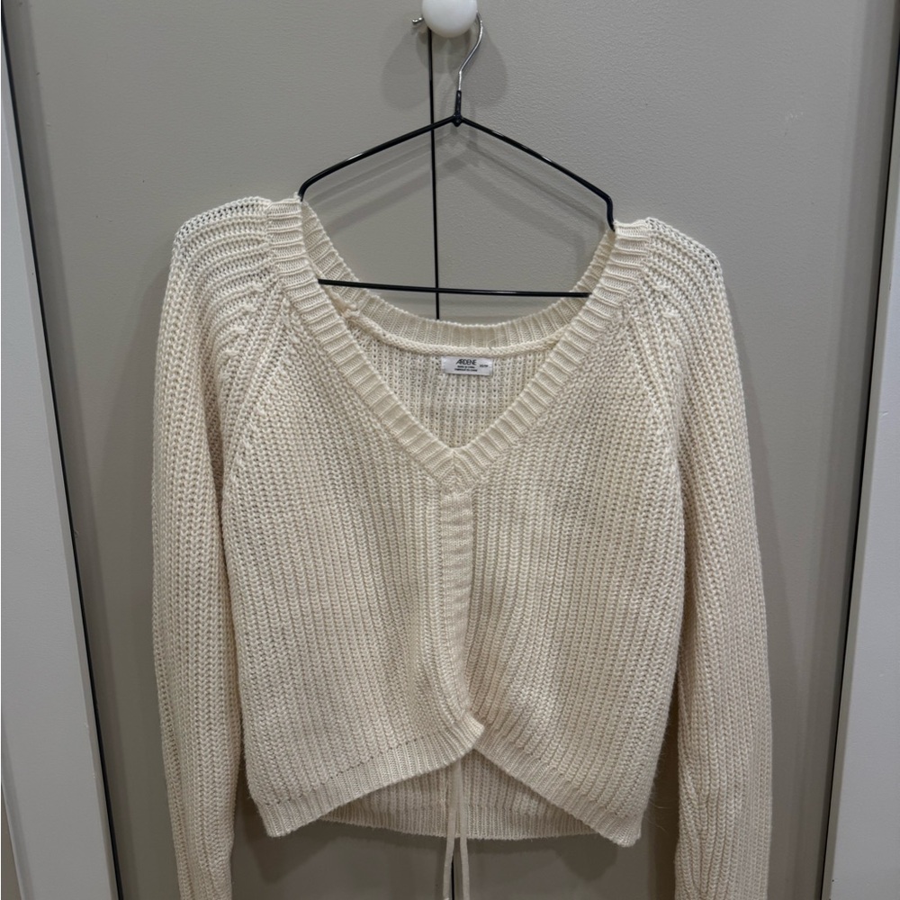 Ardene Cream V-Neck Sweater